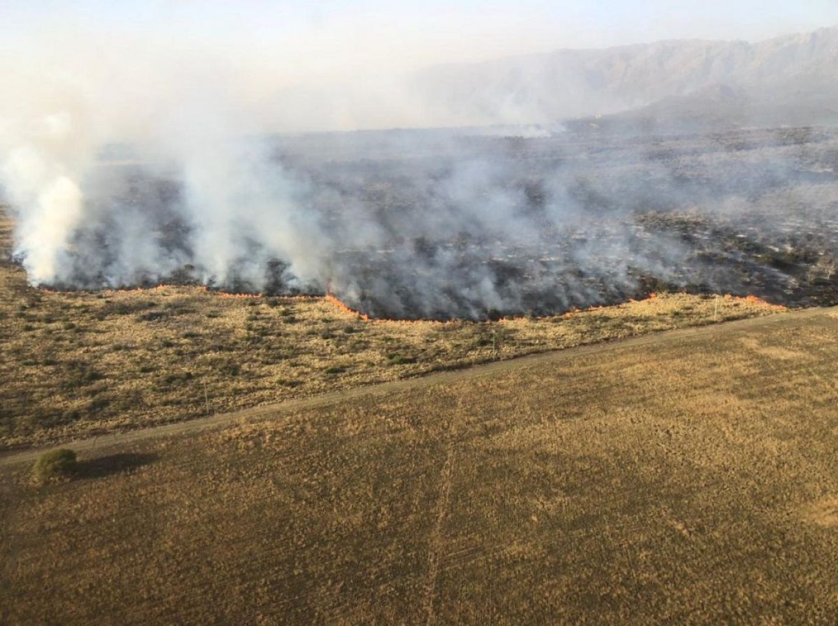 Alerta por riesgo “muy alto” de incendio en el norte y centro de la provincia