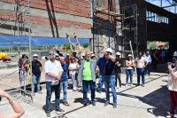 Villa de Merlo: El gobernador visitó la construcción de la escuela en el barrio 272 Viviendas y las nuevas viviendas sociales