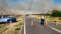 Incendio en Salsacate: bomberos combaten otra vez un foco en la zona