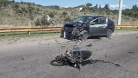 Potrero de los Funes:  murió un motociclista en un choque frontal