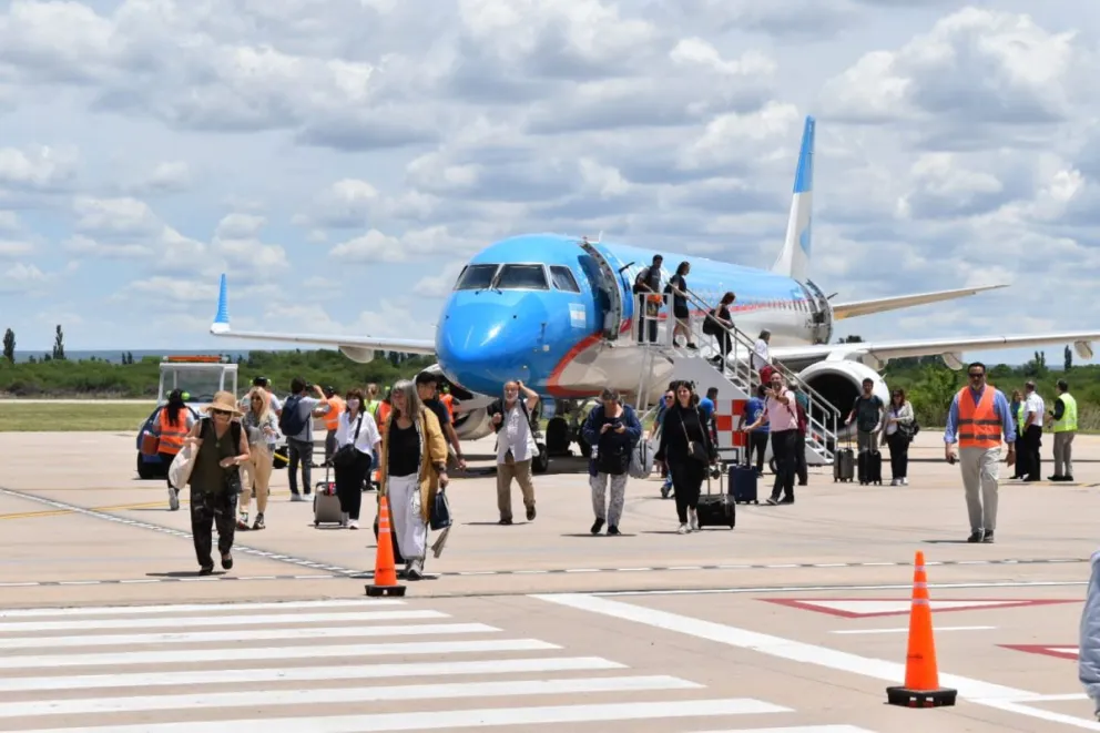 Valle del Conlara: más de 300 personas viajaron con Aerolineas Argentinas