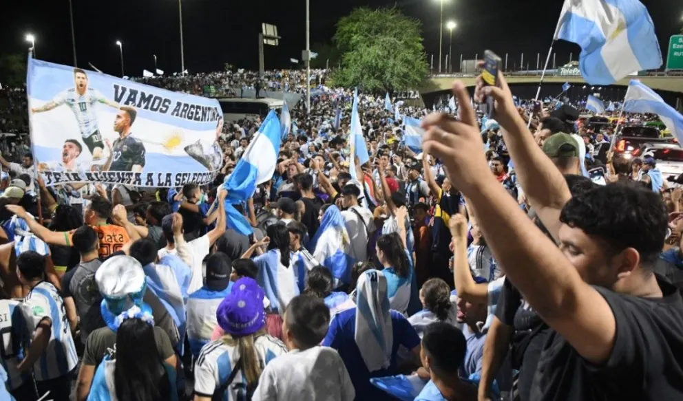 Los festejos en Argentina por la obtención del Mundial 2022 en Qatar.
