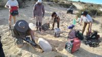 Estudiantes y docentes de la carrera de Paleontología de la UNLC realizaron un viaje de formación a Puerto Madryn