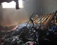 Villa de Merlo: Incendio en una casa del barrio 32 Viviendas