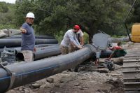 Avanza la obra hídrica sobre el arroyo “El Molino” en Villa de Merlo