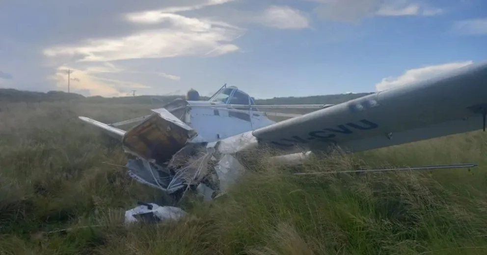 Una avioneta fumigadora se estrelló en Achiras