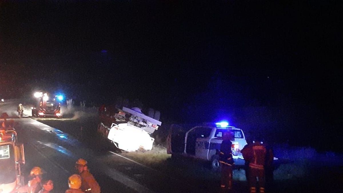 Impactante accidente de un camión en Ruta 1