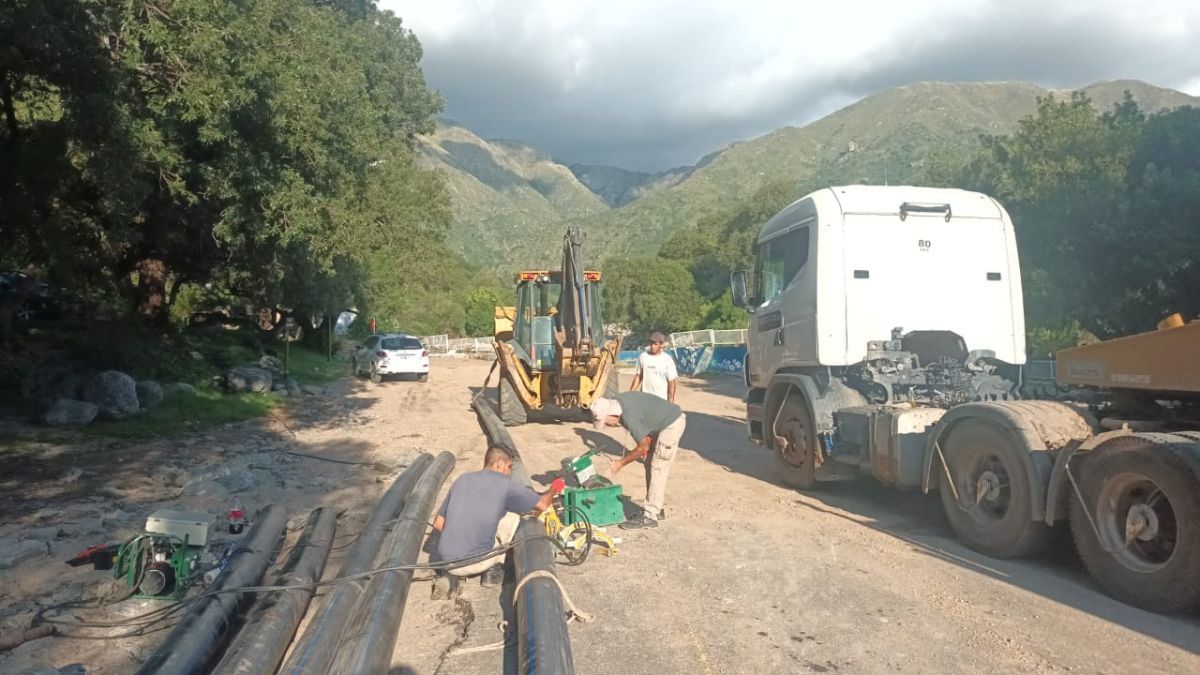 Los Molles: Trabajan en el sistema hídrico que fue afectado por las intensas lluvias