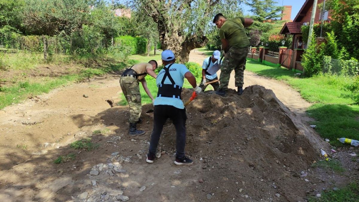 Villa de Merlo se normaliza tras el fuerte temporal