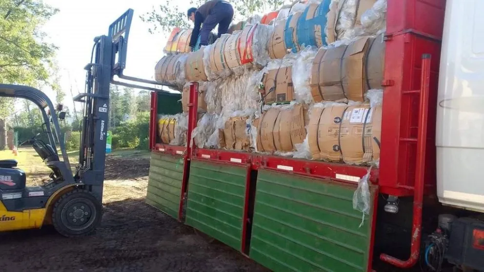 Cinco toneladas de plástico nylon salen del Centro Municipal de Reciclado y vuelven a la cadena industrial