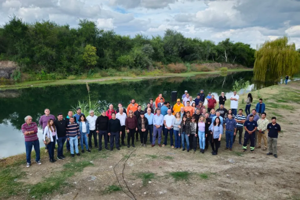 Santa Rosa del Conlara: Quedó inaugurado el azud “Paso de la Cruz”