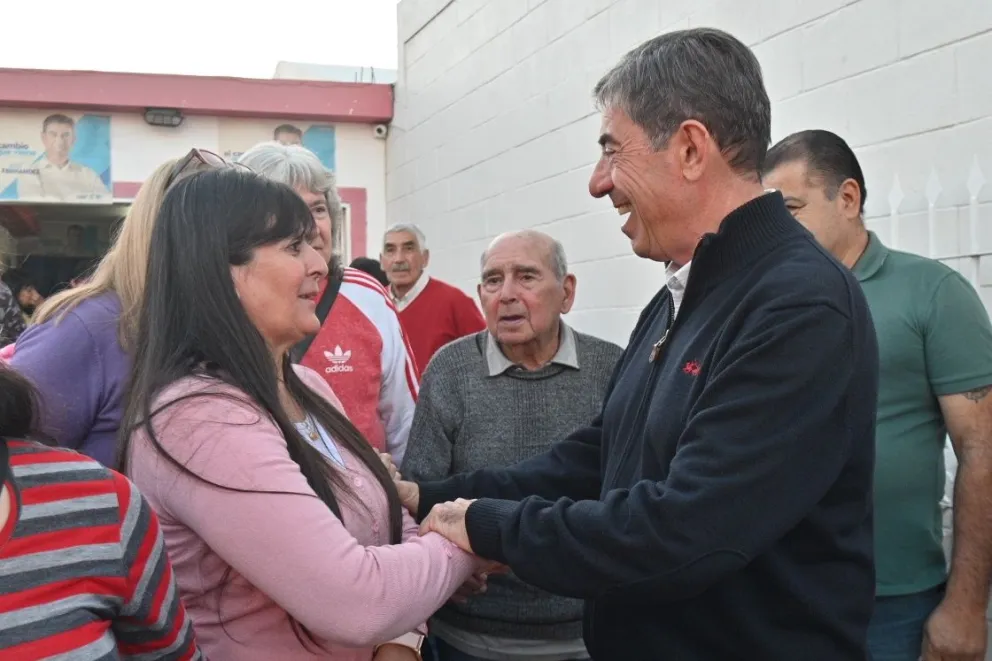 Jorge Gato Fernández, de recorrida por el departamento Junín.