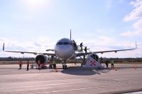 Histórico: Aterrizó el primer vuelo internacional desde Santiago de Chile al Valle de Conlara