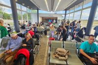 Más de 700 personas se trasladaron en los vuelos realizados en el Aeropuerto Valle del Conlara durante el fin de semana largo